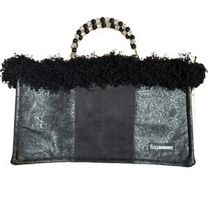 BagDaddy Retro Style Black Clutch